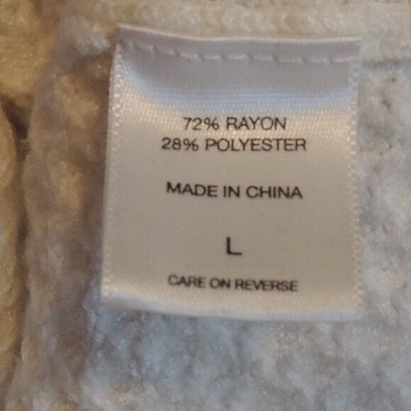 New York & Company White Textured Knit Sleeveless Midi Dress Size L - Picture 6 of 6